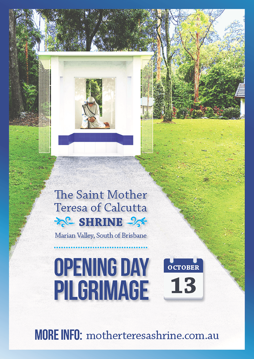 MTS Opening Day – Poster final sm Mother Teresa Shrine, Marian Valley, Opening Day Celebration